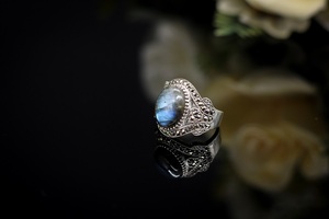 Fashionable Handmade 925 Sterling <b>Silver</b> <b>Ring</b> Featuring Natural Labradorite Gemstone <b>for</b> <b>Men</b> Customizable Wedding Party Jewelry - Product Image 6