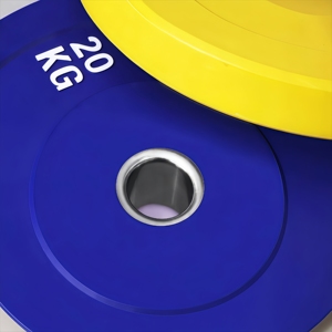 Nhà máy bán buôn đĩa tạ cao su nhiều màu sắc, chất lượng cao, phù hợp với phòng tập thể dục tại nhà. - Product Image 3