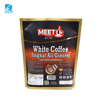 Sachet d'emballage de café en aluminium laminé sur mesure OEM, thermoscellable, pour grains de café et café moulu