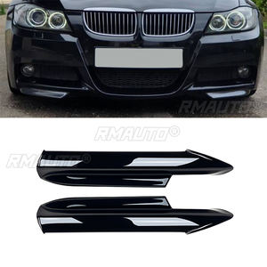 Kit carrosserie tuning noir brillant pour pare-chocs avant, lèvre de spoiler et diffuseur pour BMW Série 3 E90 E91 M-Tech 320i 330i 2005-2008 - Product Image 1