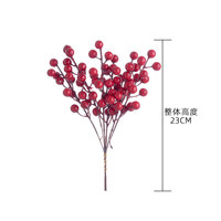 CallaFloral Buket Buah Keberuntungan Buatan dari Busa Merah untuk Dekorasi Dinding Rumah