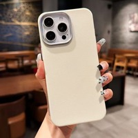 Housse de téléphone couleur unie pour iPhone 12 13 14 15 16 17 Pro Max accessoires mobiles