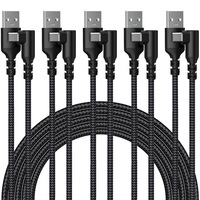 Câble de données USB-C coudé populaire, compatible avec Apple, Huawei et les ordinateurs portables.