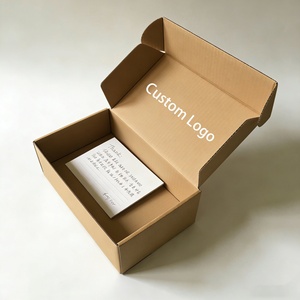 Elegant Kraft Paper Mailer Box Matt Lamination for Cosmetic <b>Clothes</b> Packaging Custom Logo - Product Image 1