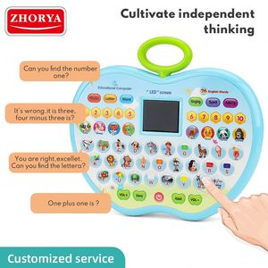 Ordinateur portable éducatif intelligent pour enfants Zhorya avec écran LED, jouet pour enfants, machine d'apprentissage de l'anglais - Product Image 3