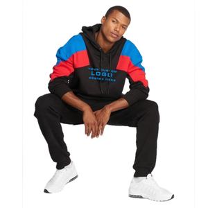 Wnab Internationale des hommes de haute qualité personnalisé Patchwork couleur sweat à capuche surdimensionné - Product Image 3