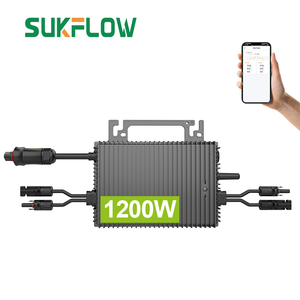 Sukflow năng lượng mặt trời lưới <span class=keywords><strong>Tie</strong></span> Micro biến tần 1200W Wifi điều khiển với ứng dụng hiển thị 230V AC đầu ra micro năng lượng mặt trời biến tần - Product Image 1