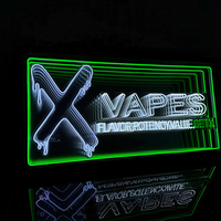 Enseigne néon 3D personnalisable à effet infini, miroir abyssal en acrylique LED pour publicité extérieure, enseigne néon sur mesure