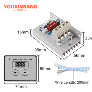 AC 220V 10000W 80A Điều Khiển Kỹ Thuật Số Scr Điện Tử Điều Chỉnh Điện Áp Điều Khiển Tốc Độ Dimmer Nhiệt + Kỹ Thuật Số Mét - Product Image 2