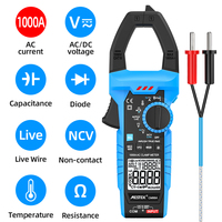 Mestek CM86A pince numérique, testeur de courant AC 1000A AC, True RMS, résistance à longue portée automatique, multimètre Tes à pince numérique