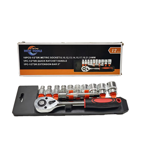 12 buah kunci pas soket Rotator kepala perangkat keras 1/2 inci, alat mekanik dengan peralatan rumah DIY OEM - Product Image 1