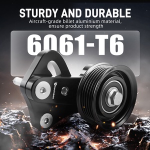 Bevinsee máy căng đai thủ công phôi nhôm <span class=keywords><strong>LS1</strong></span> LS 1 Anodized cho Máy bơm nước ròng rọc tay quay Camaro 1998 2002 - Product Image 4