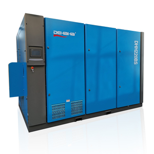 Souffleur silencieux sans huile à vis basse pression 220 kW, moteur de refroidissement à air stationnaire PLC, IP54 - Product Image 1