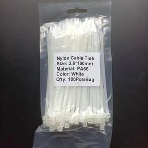 4x150mm 尼龙 66 扎带 <span class=keywords><strong>3</strong></span>.6*150mm 高品质扎带 长度 5.9 英寸 最低抗拉强度 18kg/40lbs - Product Image 3