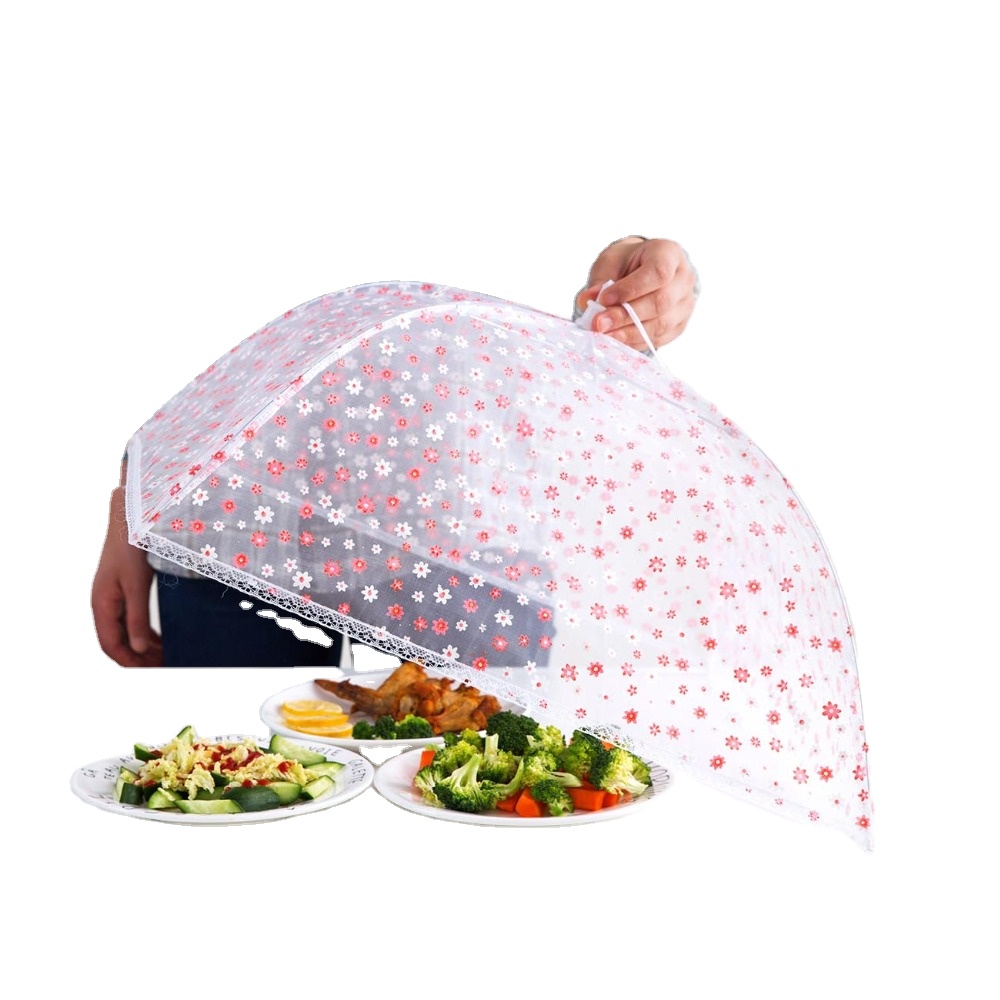Складная крышка для еды, сетчатый зонтик для защиты кухонной посуды, кухонный инструмент