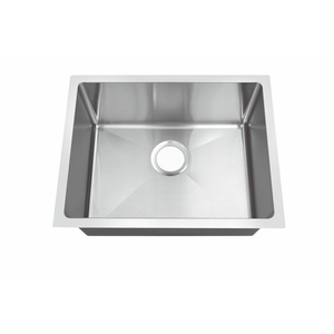Wastafel Dapur Mini Modern 1.2mm Single Bowl Bahan Stainless Steel 304 Permukaan Brushed Model Undermount Tanpa Keran - Product Image 3