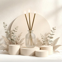 Bougie liquide sans suie à combustion éternelle pour la décoration quotidienne avec mèche métallique réutilisable, décoration intérieure
