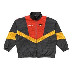 Custom Windbreaker Jacket Set Patchwork Zip up Streetwear Chándal Hombres Windbreaker - Product Image 2