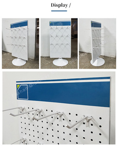 Giantmay dr590 tùy chỉnh Countertop 2 bên cho kim loại Đứng Xoay Pegboard sơn tĩnh điện vòng chìa khóa Spinner Móc Chìa Khóa giá - Product Image 6