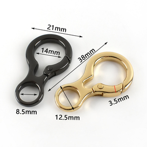 Deepeel BF796 Handbag Hardware Accessories Gourd Shape Spring Buckle <strong>Open</strong> Ring Connection Clasp O Ring Snap Hook - Product Image 2