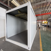 Maison conteneur pliable personnalisée à séparation humide/sèche, certifiée CE, bâtiment préfabriqué à prix réduit pour projets d'infrastructure et utilisation en ADU