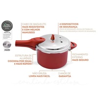 Autocuiseur Antiadhésif 4.2L Chauffage Rapide, Marmite à Pression de Cuisine pour Intérieur, Extérieur, Camping, Hôtel et Famille