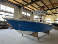 Bateau en fibre de verre YAMANE 7.2M 24FT, yacht de pêche en fibre de verre, bateau sportif à console centrale