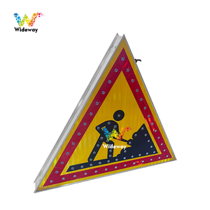 Señales de tráfico LED para construcción de carreteras con paneles solares y baterías - Product Image 4