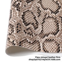 Tissu en cuir PU à motif léopard et grain python, épaisseur 0,6 mm, imperméable, résistant à l'abrasion, fourni directement par le fabricant de Yiwu pour bagages