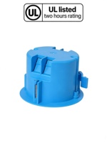 Boîtier électrique de plafond ETL homologué, bleu, 1 module, PVC, protection IP55, taille standard OEM, 18 pouces cubes, pour montage mural ancien, interrupteur