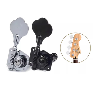 Clavijas <span class=keywords><strong>de</strong></span> Afinación para <span class=keywords><strong>Bajo</strong></span> Eléctrico <span class=keywords><strong>de</strong></span> Engranaje Abierto, Juego <span class=keywords><strong>de</strong></span> Cuatro Clavijas <span class=keywords><strong>de</strong></span> Afinación <span class=keywords><strong>de</strong></span> Metal Cromadas Negras, Accesorios <span class=keywords><strong>de</strong></span> Repuesto para Guitarra - Product Image 1