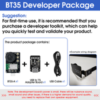 DX-BT35-set langsung menggunakan kit pengembangan A2DP \ AVRCP + BLE5.2 modul Bluetooth 50m 8dBm Uart serial komunikasi AT command
