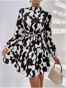 Diseñador Prom Casual Dress Frocks Vestidos Señora Elegante Otra ropa Faldas para mujeres Señoras Vestido - Product Image 6