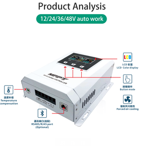 Mjo पोर्टेबल स्मार्ट सौर चार्ज नियंत्रक <span class=keywords><strong>mppt</strong></span> 12/24/48v ऑटो एमपीपी दक्षता> आरवी सौर प्रणाली के लिए 99% - Product Image 5