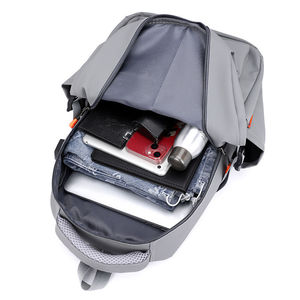 Custom Waterproof Pu Backpack Large-capacity Casual Business Travel Bag Men's Women's Computer Bag School Zipper <b>Letter</b> - Product Image 4