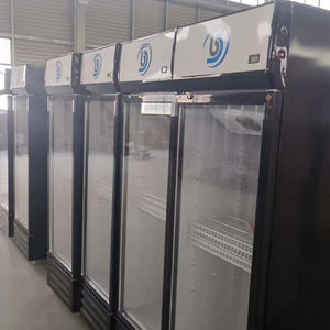 Magasin supermarché boissons verticales boissons froides réfrigérateur commercial présentoir porte en <span class=keywords><strong>verre</strong></span> unique réfrigérateur - Product Image 5