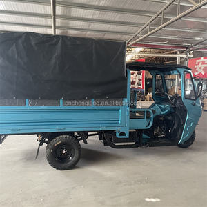 3-Wheel Benzine Gemotoriseerde Driewieler Motorfiets Tuk Tuk Met Glazen Voorruit Luifel Open Carrosserie Type Voor Vracht Personenvervoer - Product Image 5