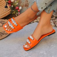 Chaussures plates de luxe ZAZ Designer pour femmes, sandales personnalisées avec boucles métalliques, tendance mode