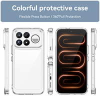 Coque de téléphone ultra transparente pour Xiaomi Poco F9, anti-rayures, fine, TPU + acrylique 2 en 1, antichoc, pour Redmi K100 Pro Max