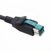 Cable USB con Conector DC en Ángulo Recto 5521 5525 a 12V para Impresora Epson