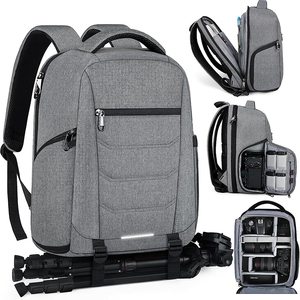 Mochila para cámara DSLR, SLR, sin espejo, impermeable, para portátil de 14 pulgadas, con cubierta para lluvia, antirrobo, bolsa de viaje de gran capacidad - Product Image 2