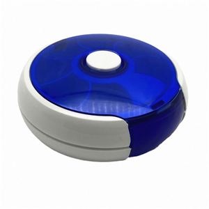 Portable Circular Rotating Pill Organizer With 7 Compartments PP Material Solid Color Design Model YH765 <b>for</b> Home & Outdoor Use - Product Image 1