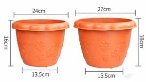 <span class=keywords><strong>Pot</strong></span> de fleurs <span class=keywords><strong>en</strong></span> plastique à motif romain <span class=keywords><strong>en</strong></span> relief, deux tailles, design moderne, similaire à la terre cuite, pour plantes succulentes et vanillées, <span class=keywords><strong>pot</strong></span> de jardin <span class=keywords><strong>en</strong></span> plastique - Product Image 6