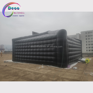 Offre Spéciale géant de 30 mètres <span class=keywords><strong>cube</strong></span> gonflable noir publicité tente gonflable pour le cinéma mobile - Product Image 4