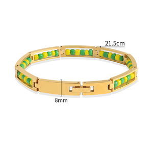 Pulsera <span class=keywords><strong>de</strong></span> Cuentas Sagradas Religiosas Personalizada, Brazalete <span class=keywords><strong>de</strong></span> Cuentas Coloridas, Brazalete Africano Indio <span class=keywords><strong>de</strong></span> Poder <span class=keywords><strong>Santeria</strong></span> - Product Image 2