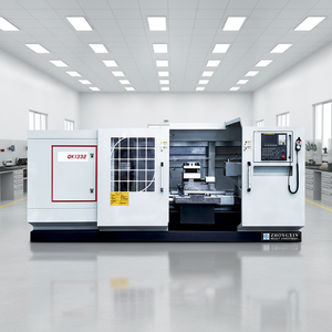 QK1332卧式数控车床双780mm四爪卡盘大通孔330mm - Product Image 1