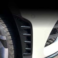 Autocollant de Voiture Noir Brillant et Motif Carbone en ABS pour Prise d'Air Avant, Compatible avec Mercedes-Benz X253 C253 GLC260 300 2020+