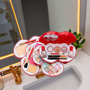 C-921 Trousse de maquillage double cœur - Ensemble de cosmétiques tout-en-un (Cadeau) - Product Image 4