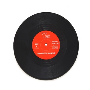 Factory Direct Sales ABS Vintage Record Coasters Customized with Logo Promotional Gifts for Party