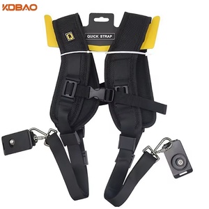 สายคล้องกล้องโพลีเอสเตอร์สีดำ KDBAO แบบปลดเร็ว ดีไซน์ทันสมัย สำหรับกล้อง DSLR และกล้องวิดีโอดิจิทัล (แบบคู่/แบบเดี่ยว) - Product Image 1
